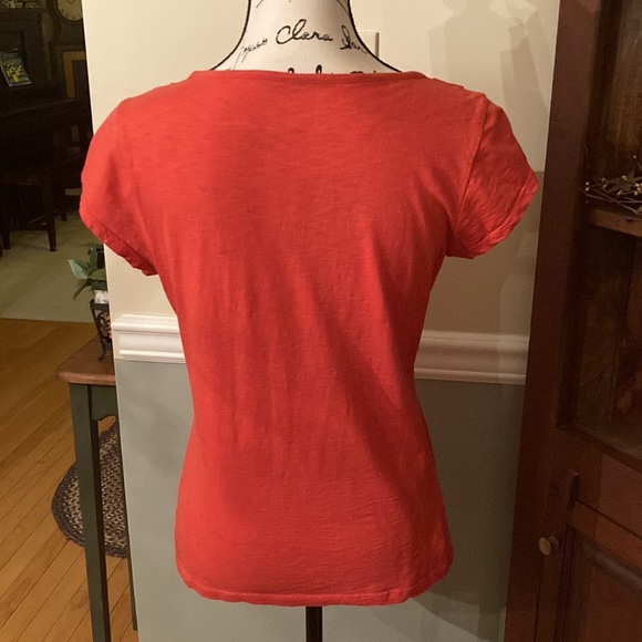 Banana Republic orange scoop neck t-shirt - Picture 3 of 6